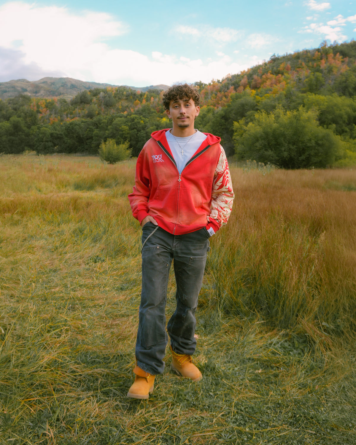 Faith Over Fear Jacket - Red