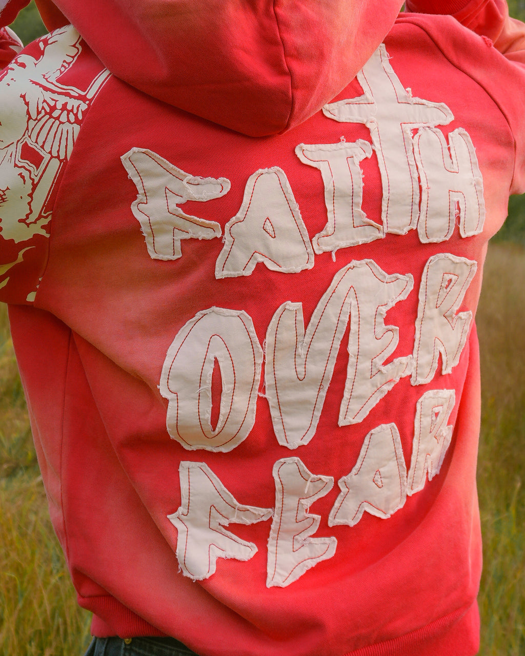 Faith Over Fear Jacket - Red