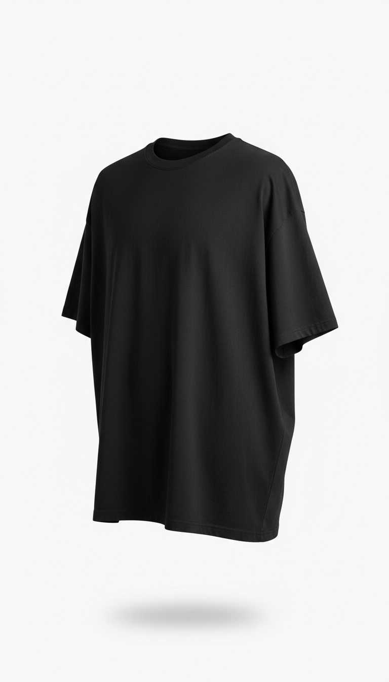 Midnight Black oversized tee